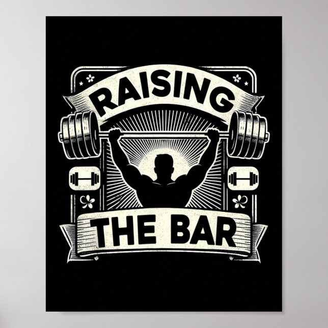 Uppvärdering av Bodybuilding vid Barbell Pub Poster (Framsidan)