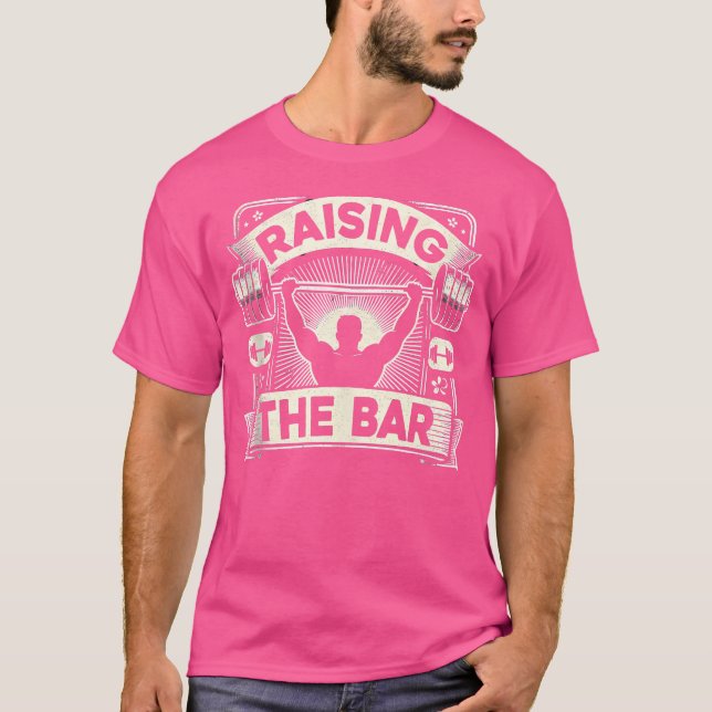 Uppvärdering av Bodybuilding vid Barbell Pub T Shirt (Framsida)
