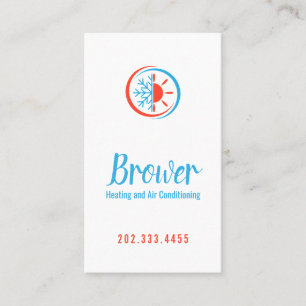 Uppvärmning och konditionering av Luft, kylning, r Visitkort