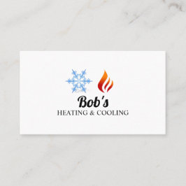 Uppvärmning och kylning, HVAC-konditionering i Luf Visitkort