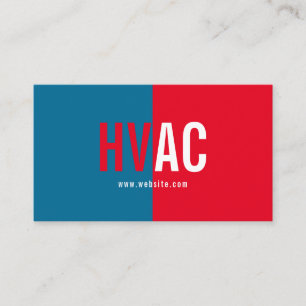Uppvärmning och kylning, HVAC-verksamhet i Luft Visitkort