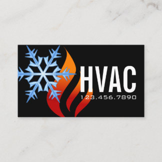 Uppvärmning och kylning, Luft-konditionering HVAC Visitkort