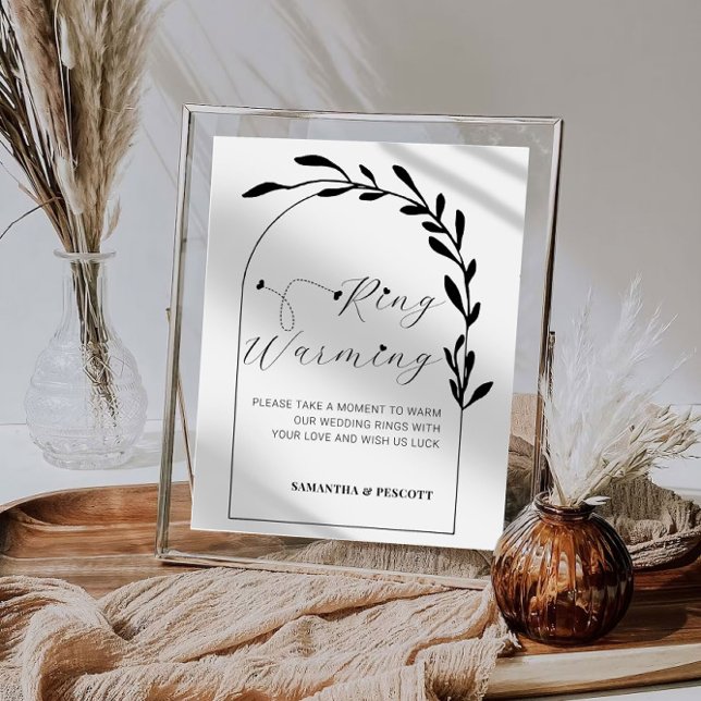 Uppvärmningsskylt för Bröllop i Ringar i Botaniska Poster (Skapare uppladdad)