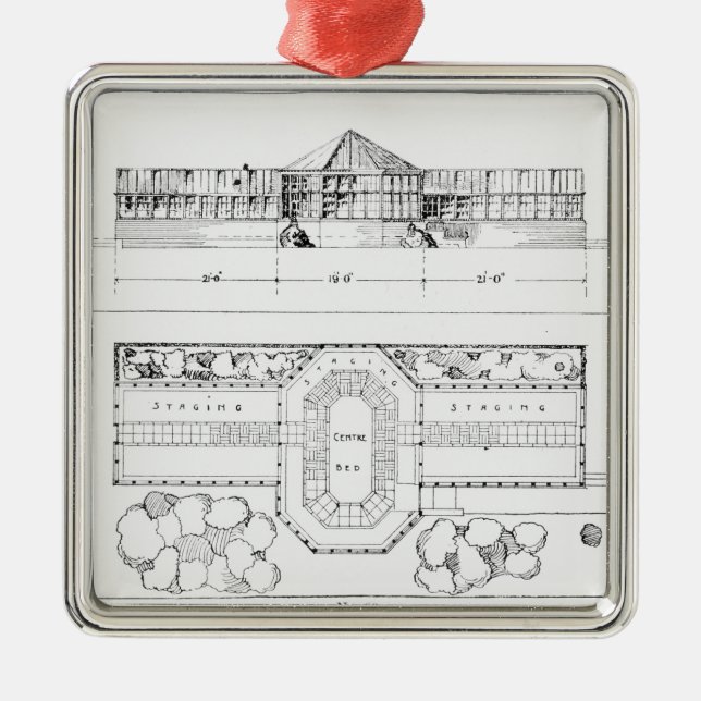 Uppvärmningsystem för ett drivhus, en drivhus och julgransprydnad metall (Framsidan)