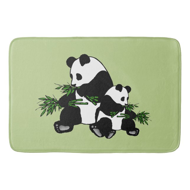 Uppväxande panda badrumsmatta (Framsidan)