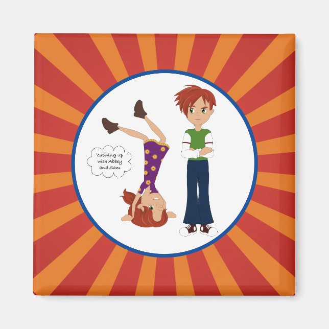 Uppväxt med Abbey och Sam Magnet (Framsidan)