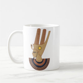 Uppvisning av Antique Hathor Egyptian guddess gudi Kaffemugg