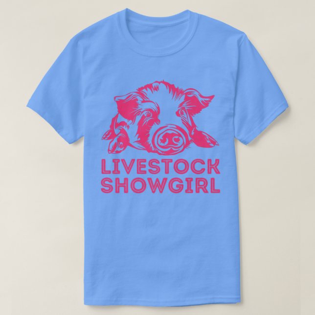 Uppvisning av djur - visa Grisar på mässa T Shirt (Design framsida)