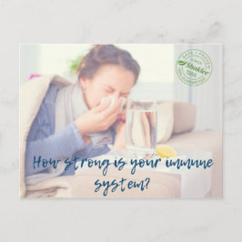 Uppvisningskort för immunitet vykort