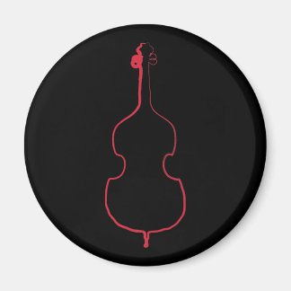 Upright Bass Bläck Magnet