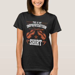 Upright Bass Jazz Imreservation Dubbla Bass Fiddl T Shirt