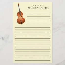 Upright Bass Musician Teacher Jazz Band Brevpapper