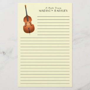Upright Bass Musician Teacher Jazz Band Brevpapper