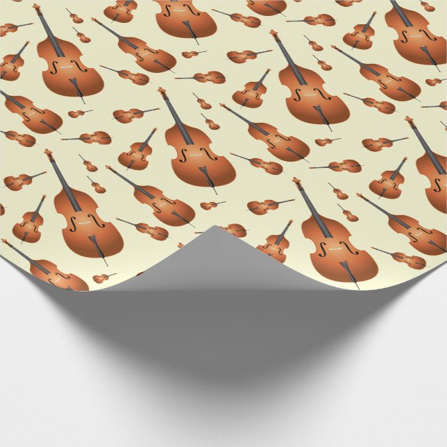 Upright Bass Musician Teacher Jazz Band Presentpapper (Hörn)