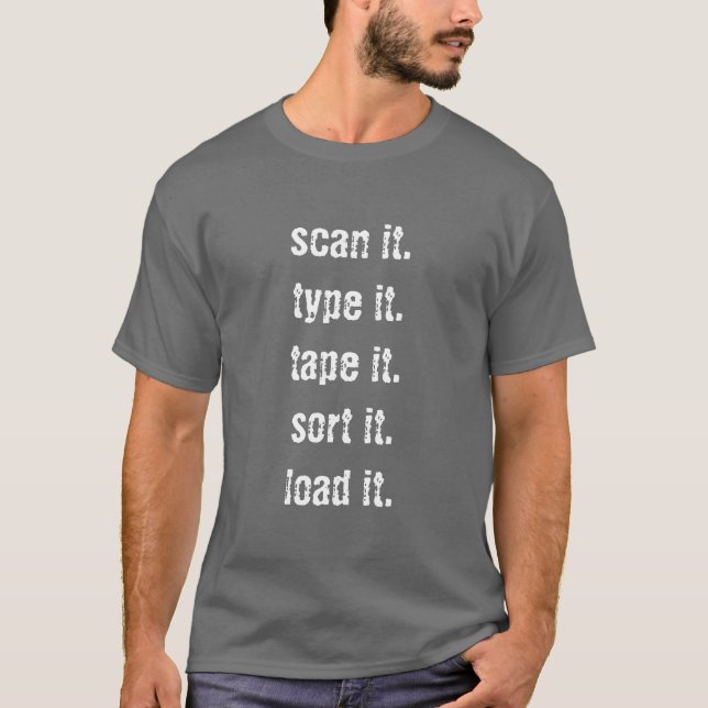 Ups-arbetsmantra T-shirt (Framsida)