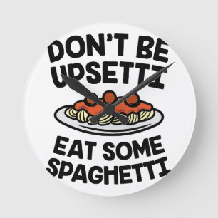 Upsetti spagetti rund klocka