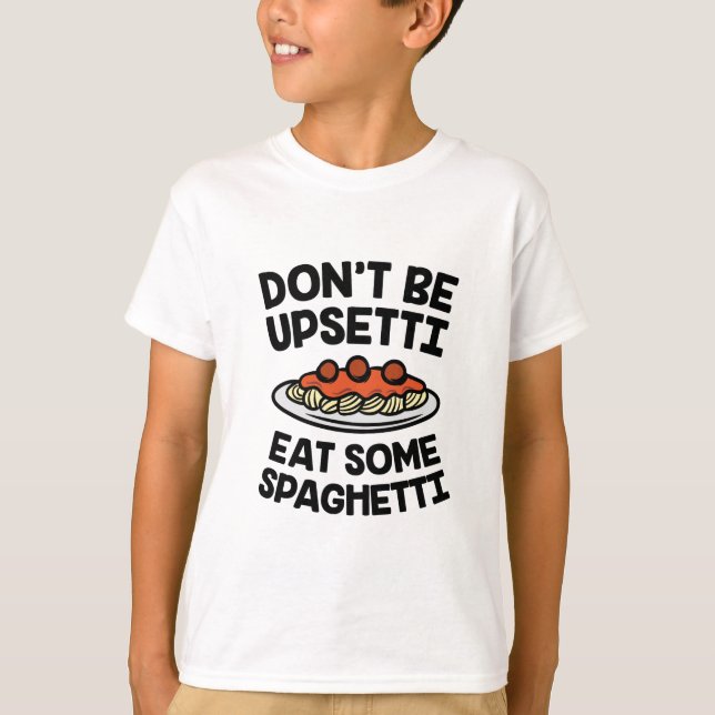 Upsetti spagetti t-shirt (Framsida)