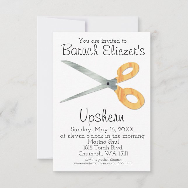 Upshernish-inbjudningar för uppgradering av uppgra inbjudningar (Framsida)