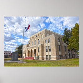 Upshur County Courthouse, Gilmer, Texas Affisch