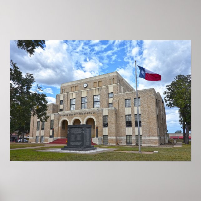 Upshur County Courthouse, Gilmer, Texas Poster (Framsidan)