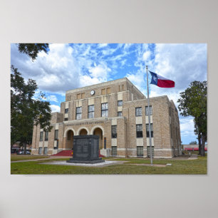 Upshur County Domstol, Gilmer, Texas Poster