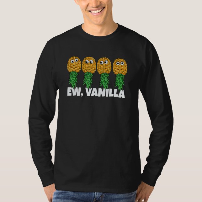Upside Down Pineapple Ew Vanilla  Swinger Men Wome T Shirt (Framsida)