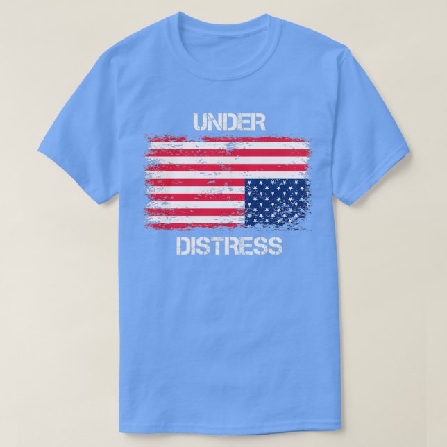 Upside down US Flag T Shirt (Design framsida)