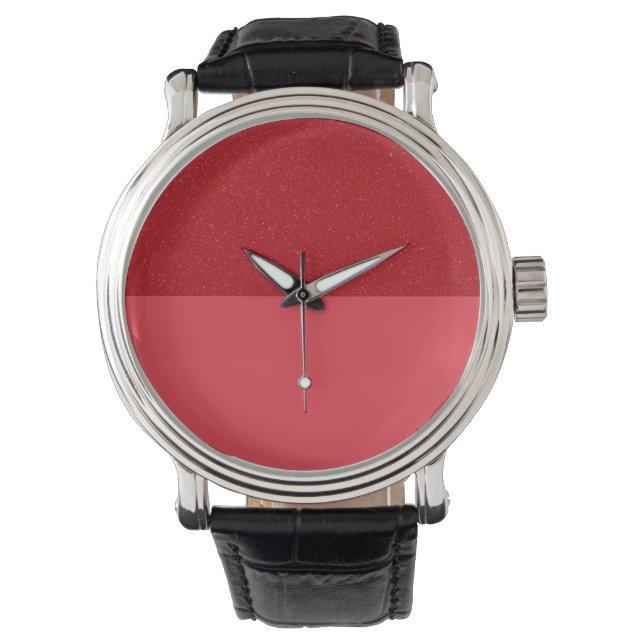 Upside Horizon Tomato Red Watch – Anpassningsbar Armbandsur (Framsida)