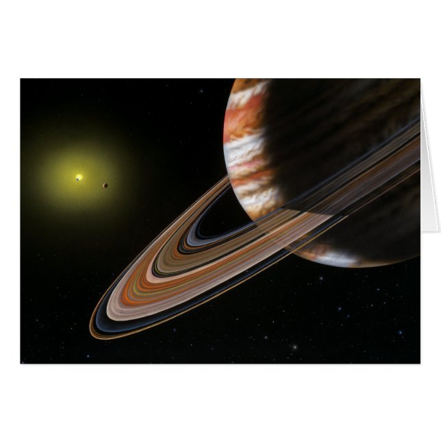 Upsilon Andromedae systemkort Hälsningskort (Framsidan Horizontal)