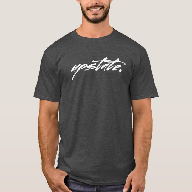 Upstate bekläda manar den svart tee (Framsida)