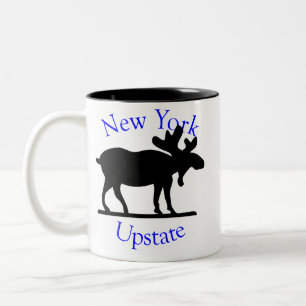 Upstate New York älgmugg Två-Tonad Mugg