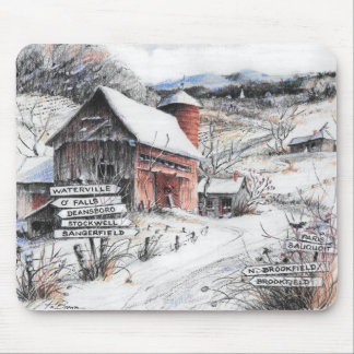 Upstate New York Winter Mousepad Musmatta