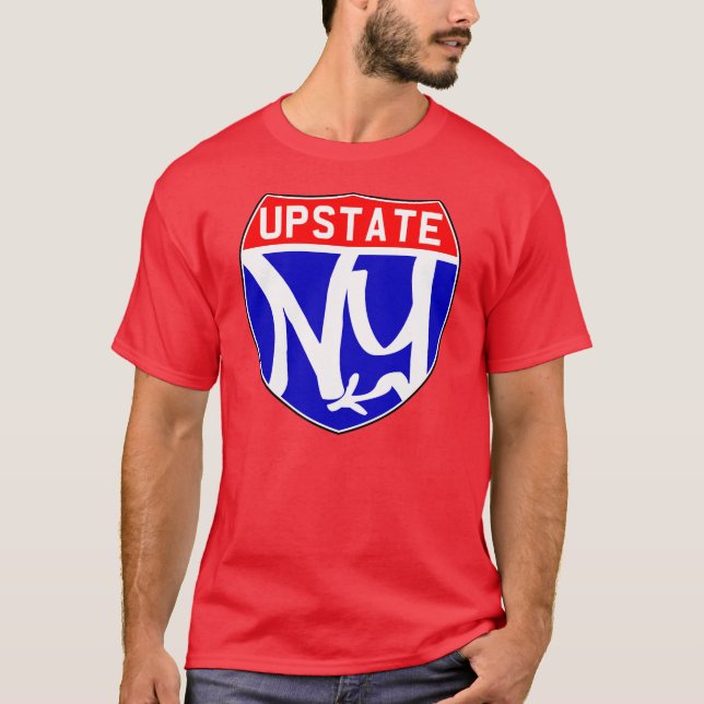 Upstate röd T Shirt (Framsida)