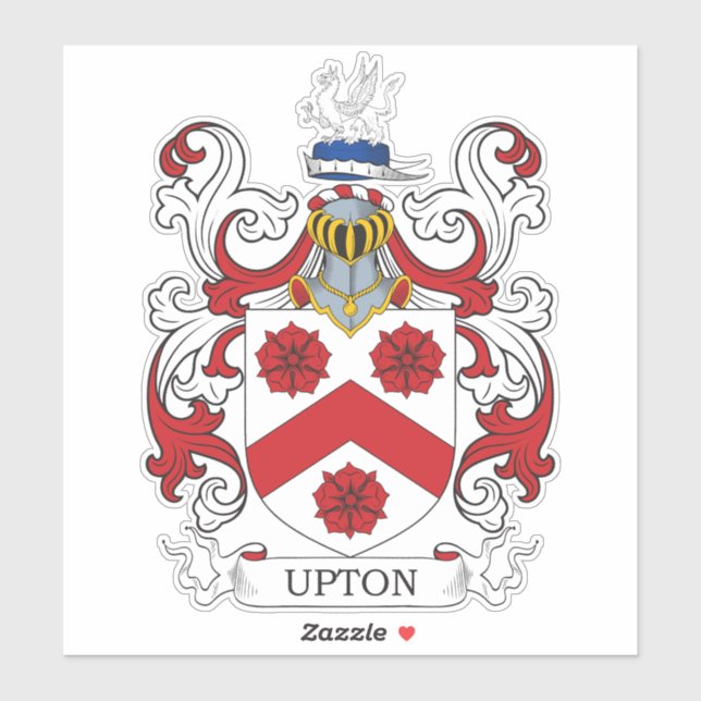 Upton Family Crest Klistermärken (Ark)
