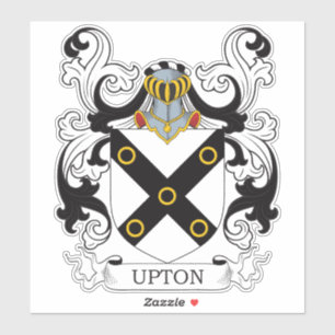 Upton Family Crest Klistermärken