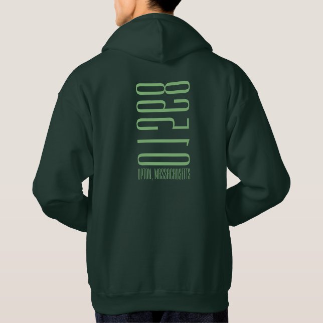 Upton inverterade Massachusetts Hoodie (Baksida)