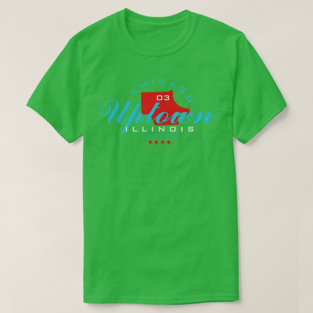 Uptown Chicago TShirt T Shirt (Design framsida)