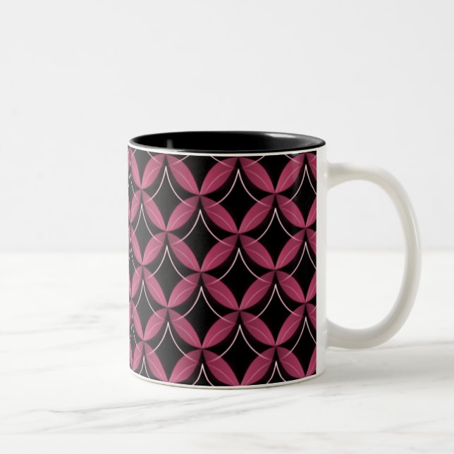 Uptown Glam Mugg, Dazzling Fuchsia Två-Tonad Mugg (Höger)