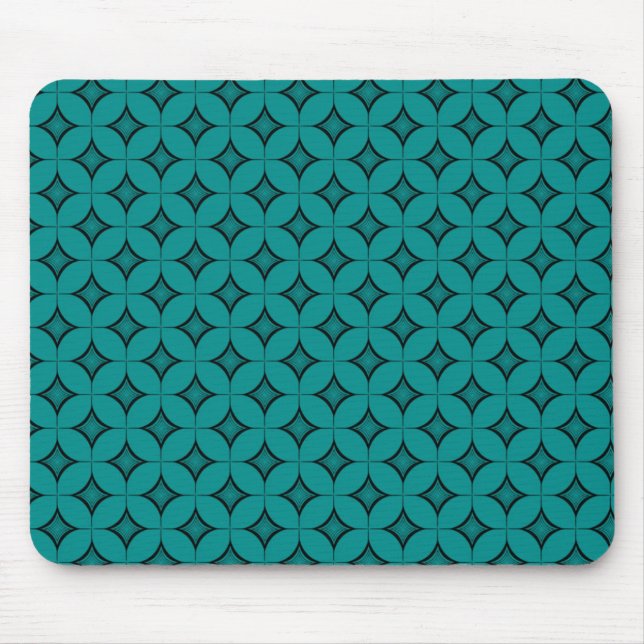 Uptown Retro Mousepad, Teal Musmatta (Framsidan)