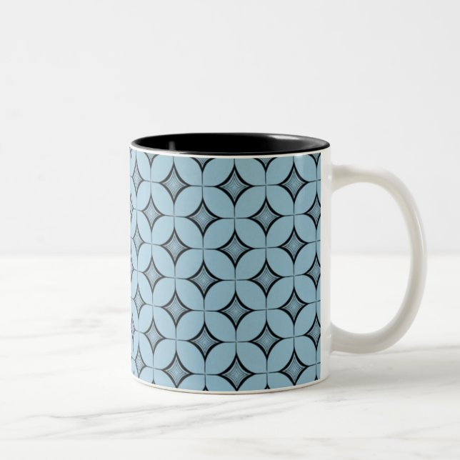Uptown Retro Mugg, Light Blue Två-Tonad Mugg (Höger)