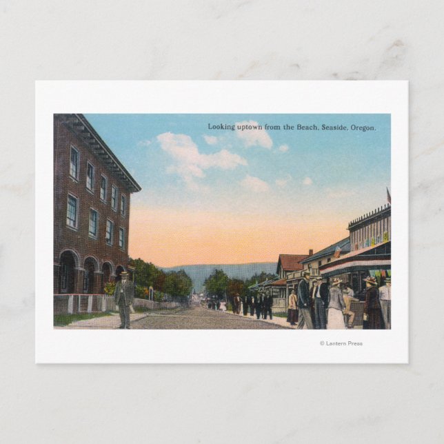 Uptown View från BeachSeaside, ELLER Vykort (Framsida)