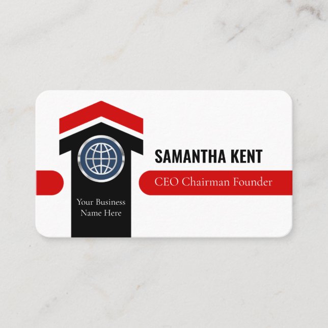 Upwards Successful Arrowhead Chairman Visitkort (Framsida)