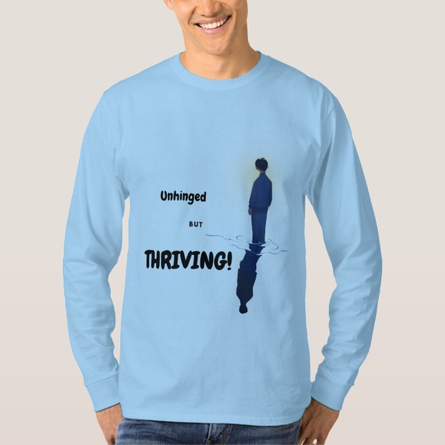 Ur balans men blomstrar t shirt (Framsida)