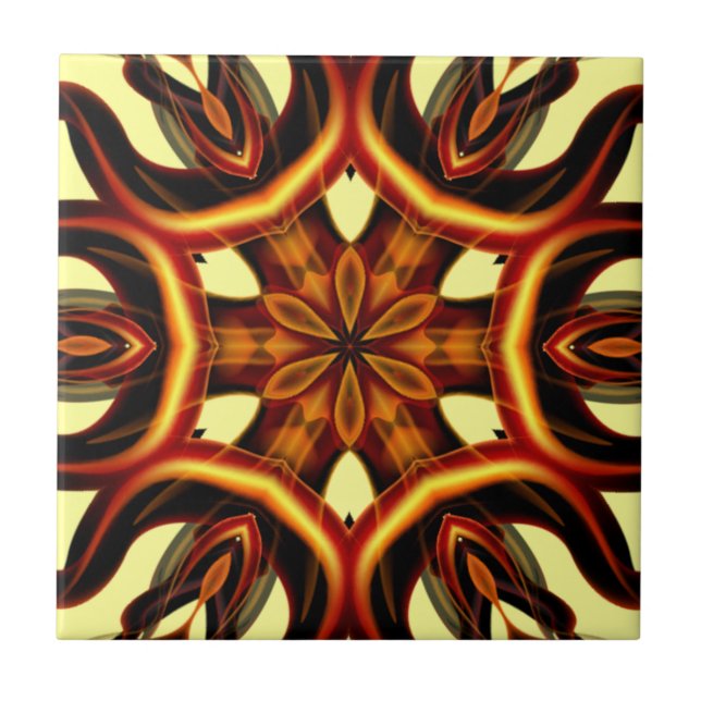 Ur den grymma ~ konsten från Flames ~ Cerami Kakelplatta (Framsidan)