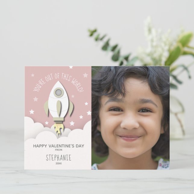 Ur den här Rosan Rocket Valentine Photo (Stående Fram)