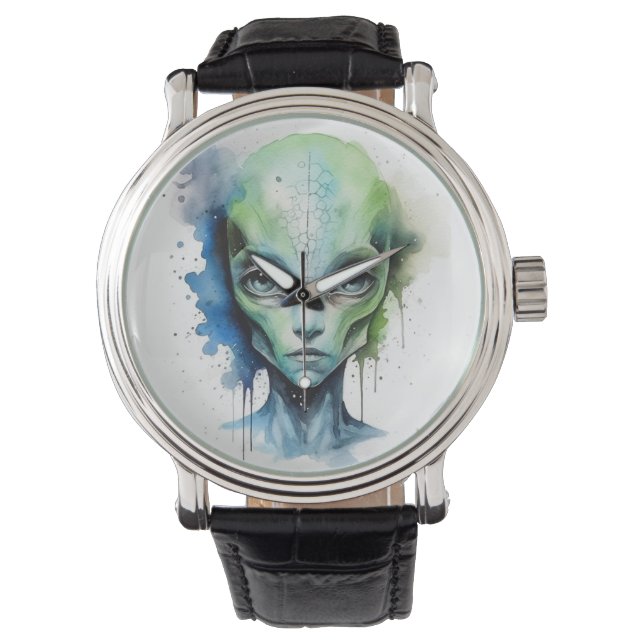 Ur den här världen Galaxy Alien Ufo Armbandsur (Framsida)