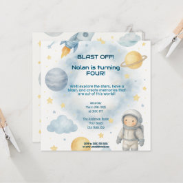 Ur den här världskosmiska världen | Space Party - Inbjudningar