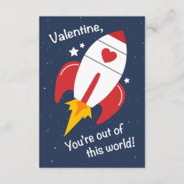 Ur den här World Rocket Valentine Inbjudan eller C