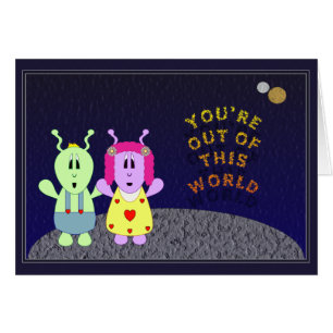 Ur denna värld hälsningskort