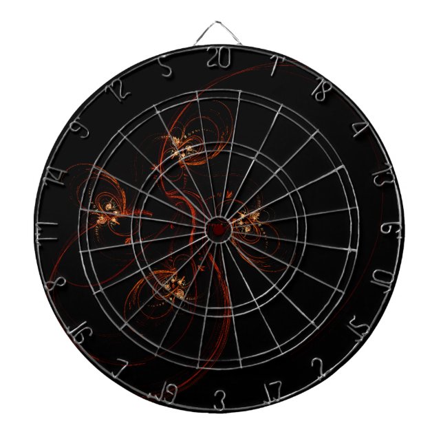 Ur det mörka moderna minimalistiska abstrakta kons darttavla (Framsidan)